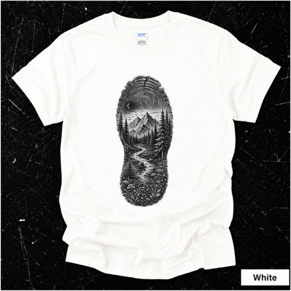 Mountain Footprint Hiking Shirt | Outdoor Adventure Gift