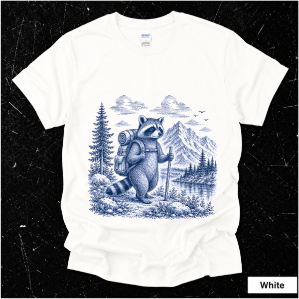 Artboard 31 Raccoon Hiking Shirt | Cute Outdoor Adventure Gift