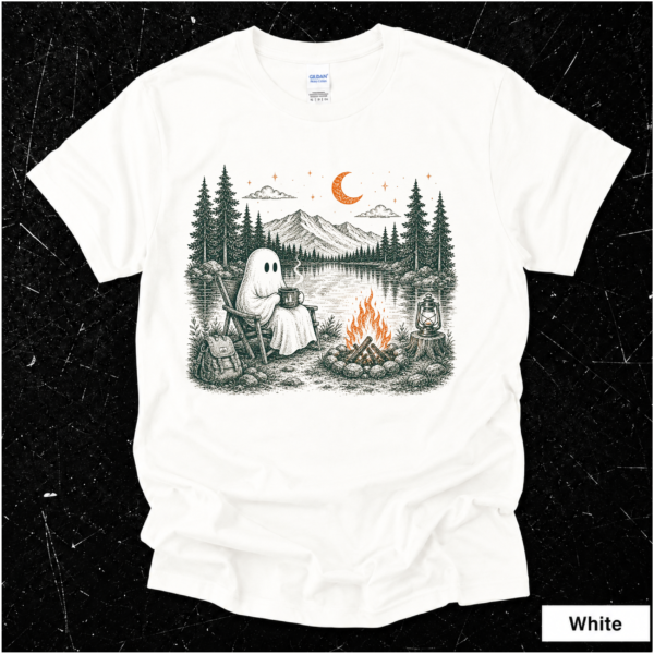 Camping Ghost Shirt | Spooky Outdoor Adventure Gift