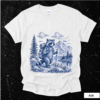 Artboard 32 Raccoon Hiking Shirt | Cute Outdoor Adventure Gift