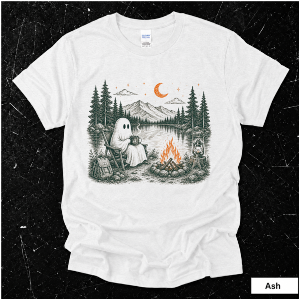 Camping Ghost Shirt | Spooky Outdoor Adventure Gift