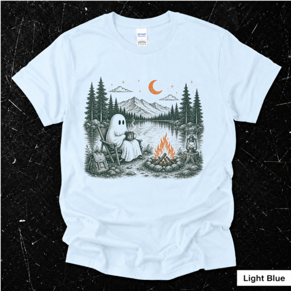 Camping Ghost Shirt | Spooky Outdoor Adventure Gift
