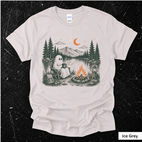 Camping Ghost Shirt | Spooky Outdoor Adventure Gift