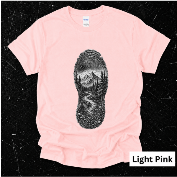 Mountain Footprint Hiking Shirt | Outdoor Adventure Gift
