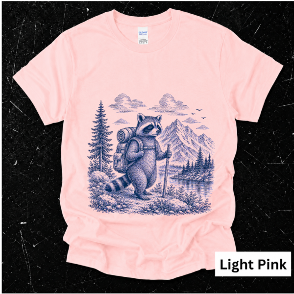 Artboard 35 Raccoon Hiking Shirt | Cute Outdoor Adventure Gift