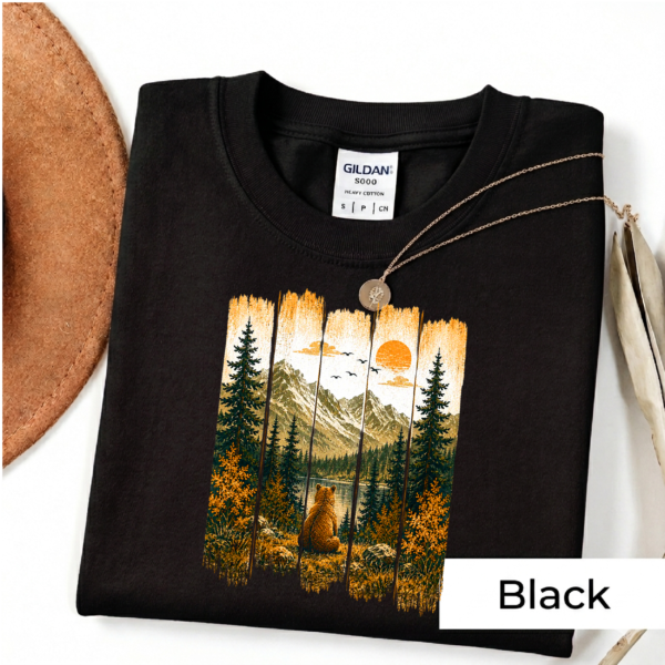 Mountain Bear Wilderness T-Shirt – Vintage Nature & Outdoor Adventure Tee