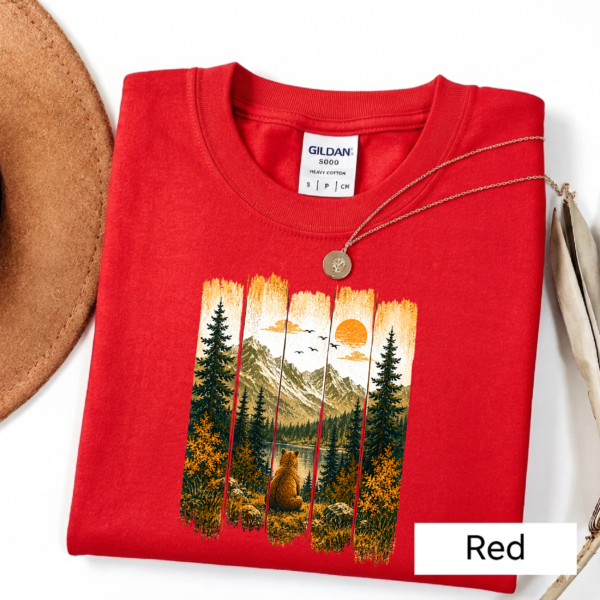 Mountain Bear Wilderness T-Shirt – Vintage Nature & Outdoor Adventure Tee