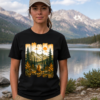 mountain bear wilderness graphic hiking t-shirt