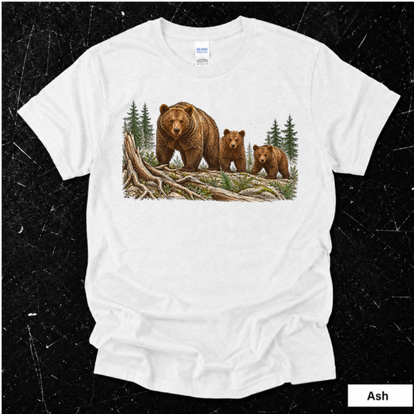 Bear Family Shirt | Wildlife Bear Graphic T-Shirt