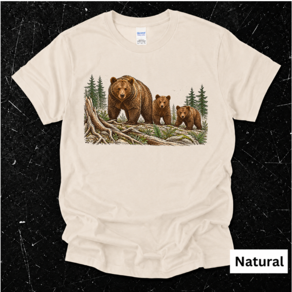 Bear Family Shirt | Wildlife Bear Graphic T-Shirt