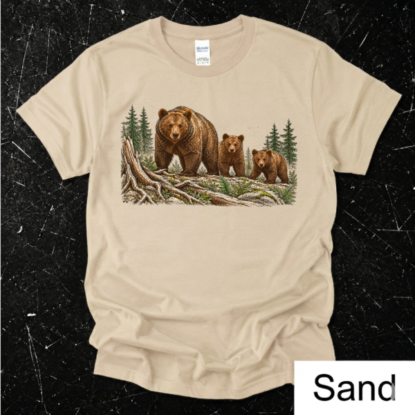 Bear Family Shirt | Wildlife Bear Graphic T-Shirt