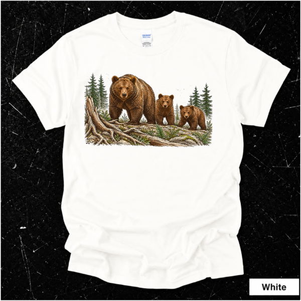 Bear Family Shirt | Wildlife Bear Graphic T-Shirt