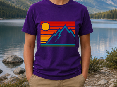 Retro Mountain Adventure T-Shirt | Vintage Hiking Graphic Tee